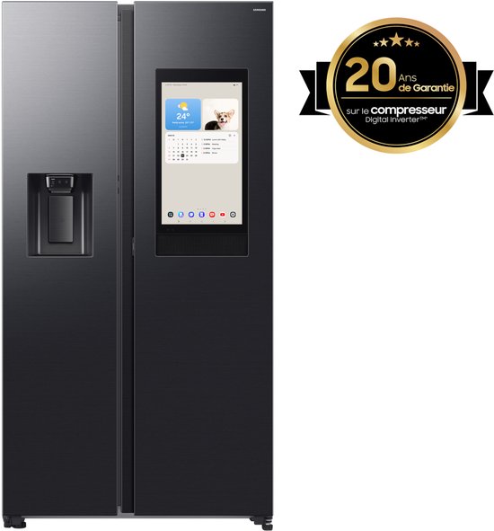 SAMSUNG RS90F66BEFEF Family Hub™ koelkast 9-serie (614L) Zwart (mat) Wifi