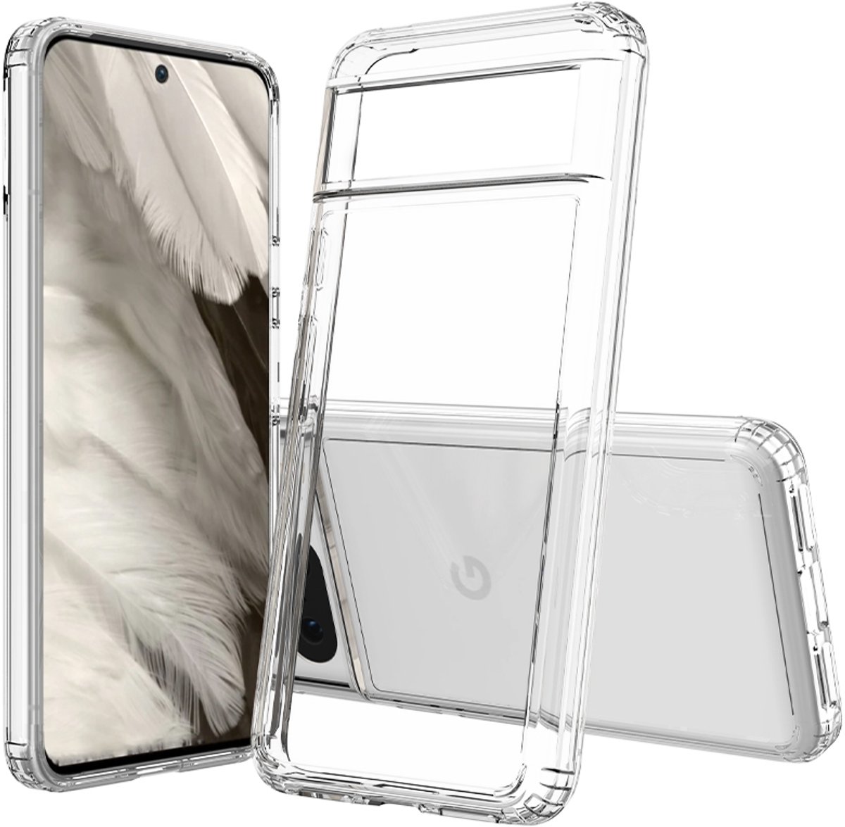 Hoesje geschikt voor Google Pixel 8 - Phonesta Scratchproof Back Cover - Transparant