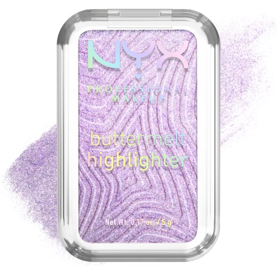 Foto: Nyx professional make up buttermelt highlighter blijft tot 12u zitten verrijkt met mango amandel en sheaboter no 1 butta 5gr