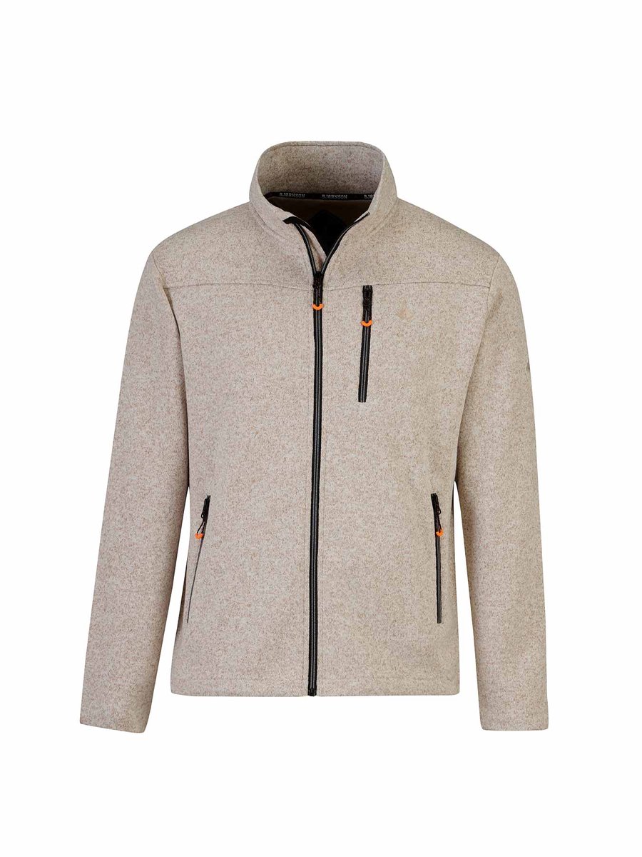 BJØRNSON Tord Gebreid Vest Heren - Outdoor - Maat 3XL - Beige