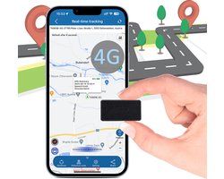 Mini GPS Tracker 4G met Magneet – Real-time Locatie, Anti-Diefstal, Bewegingsalarm & Geo Fence – Voor Auto, Kinderen, Huisdieren – 600mAh, USB-C