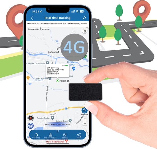 Mini GPS tracker kind – real time tracking – magnetisch