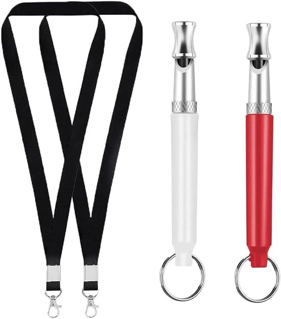 Aribari 2 X Professionele Hondenfluitjes Voor Het Opvoeden En Trainen Van Honden Met Instelbare Toonhoogte Voor Hondentraining Materiaal Messing Kleur Zilver