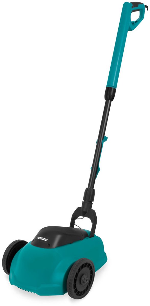 VONROC Mini Elektrische Grasmaaier – 350W – 22 cm – Maaien en mulchen in één - Drie instelbare maaihoogtes: 30mm, 40mm, 50mm – Incl. reinigingstool