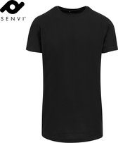 Senvi Urban Long Tee - Kleur Zwart - XXL