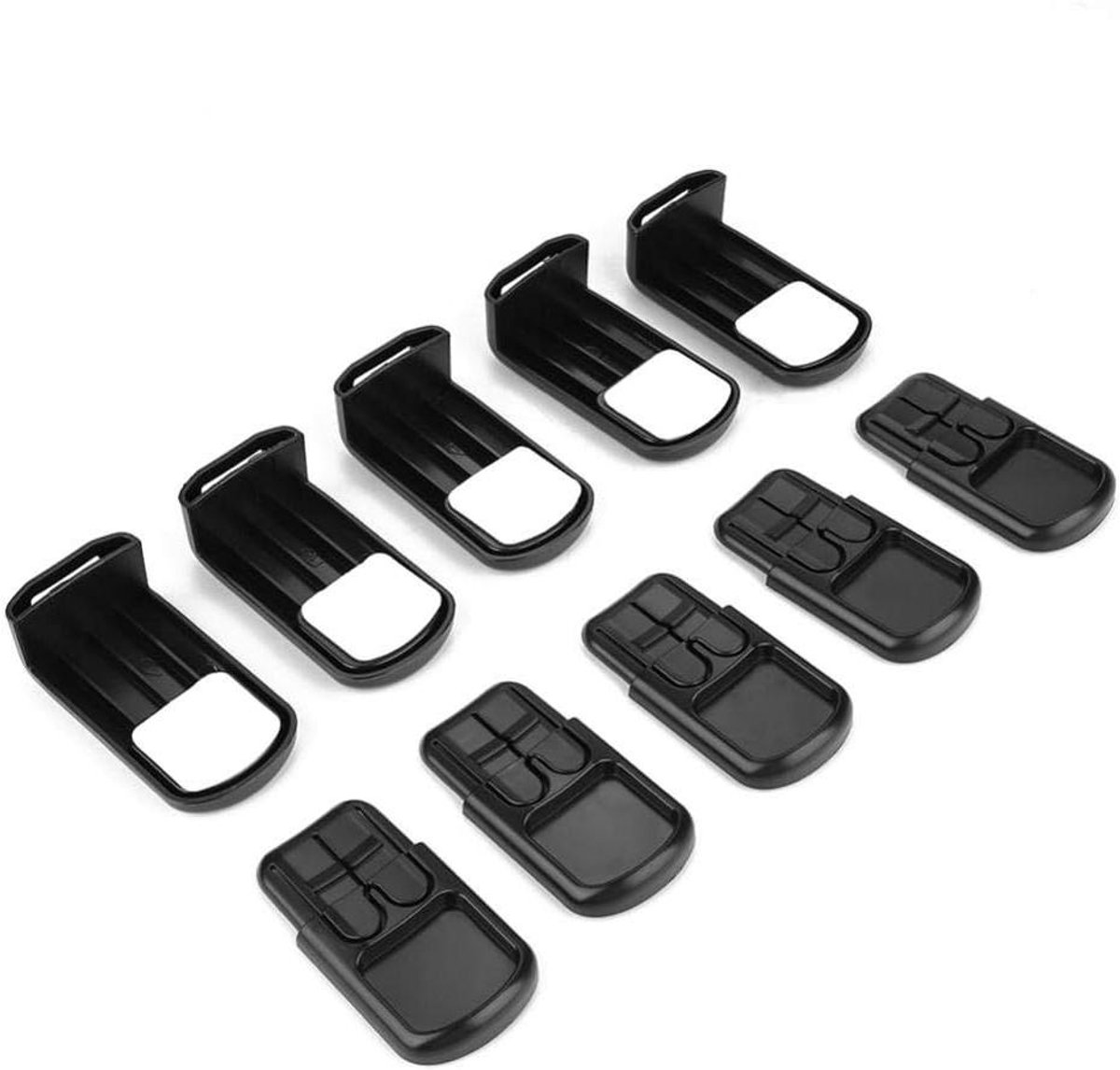 Baby Protect veiligheidssloten kast lade deursloten Niños Home slottest zwart/bruin 5 stuks (zwart)