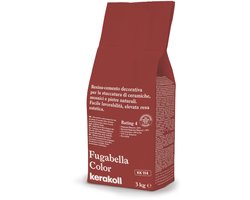 Kerakoll Fugabella Voegmiddel KK114 - Kleur 114 Rood Bruin - 3 kg Voegmortel voor Tegels & Natuursteen - Verkrijgbaar in 50 Kleuren - Greenbuild rating 4