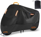 Motorhoes-motorhoes waterdicht buiten -Motorhoes xxxl-250x105x125cm-Waterdichte, winddichte, UV-bestendige 210D Oxford stoffen fietshoes met sleutelgat