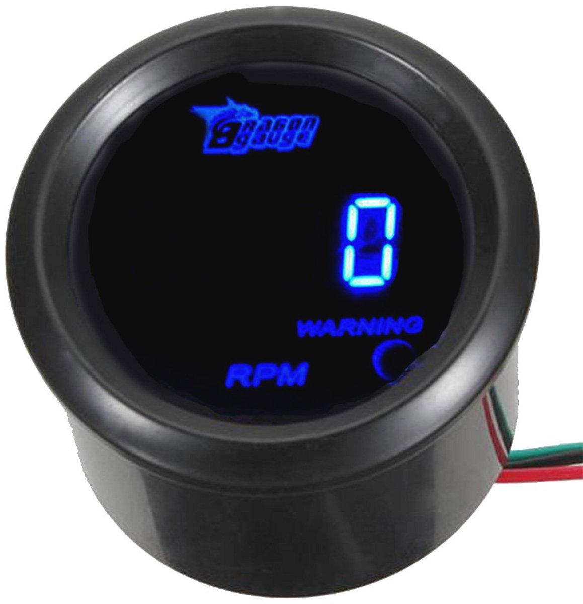 Digitaal Toerenteller Meter 52mm met Blauw LED Licht - Universele RPM Meter voor Auto en Motor