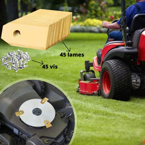 9x To the South® Robotmaaier Mesjes titanium geschikt voor ECOVACS GOAT G1-9 stuks