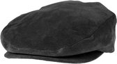 Jaxon Hats Suede 5 Point Flat Cap Zwart - M