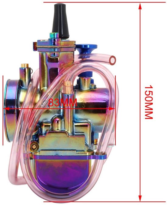 Geschikt voor 28mm PWK Carburateur Aluminiumlegering Universeel voor Motorfiets Pit Bike ATV Scooter Multicolor van Merkloos	 — afbeelding 4