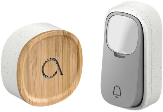 TECKNET Draadloze deurbel met EU-stekker en USB, IP65 waterdicht voor buiten de voordeur, 400 m radiobereik, 60 beltonen met led-flitser