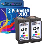 Set van 2x gerecyclede inkt cartridges voor Canon CL-541