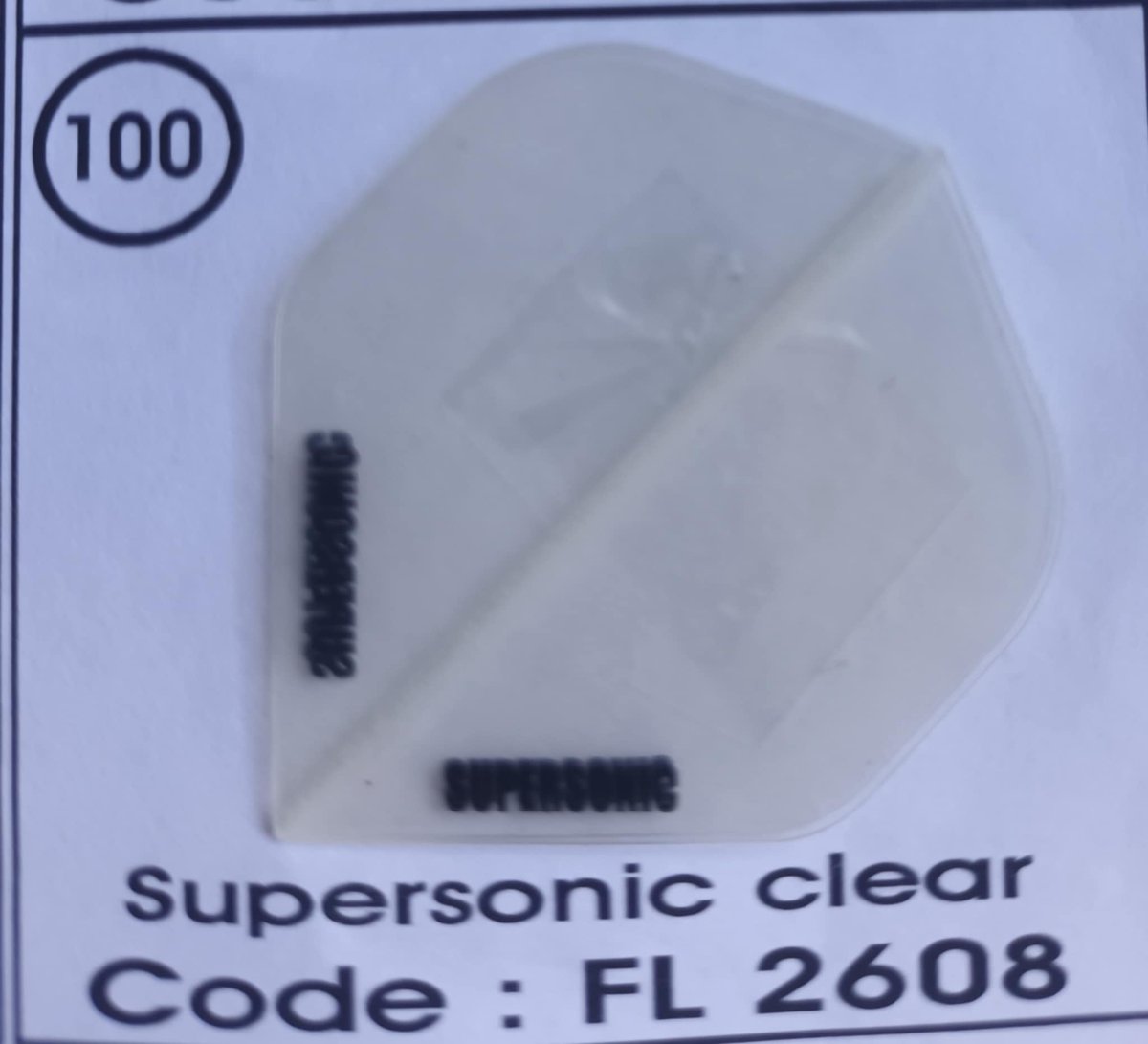 Dart Flights - 10 sets (30 stuks) - 100 micro - Supersonic - FL2608 - transparant