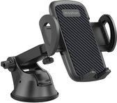 imoshion Telefoonhouder Auto 2-in-1 met Zuignap voor Dashboard en Raam - GSM Houder - Telefoonhouders Auto - Universeel en Verstelbaar - Zwart