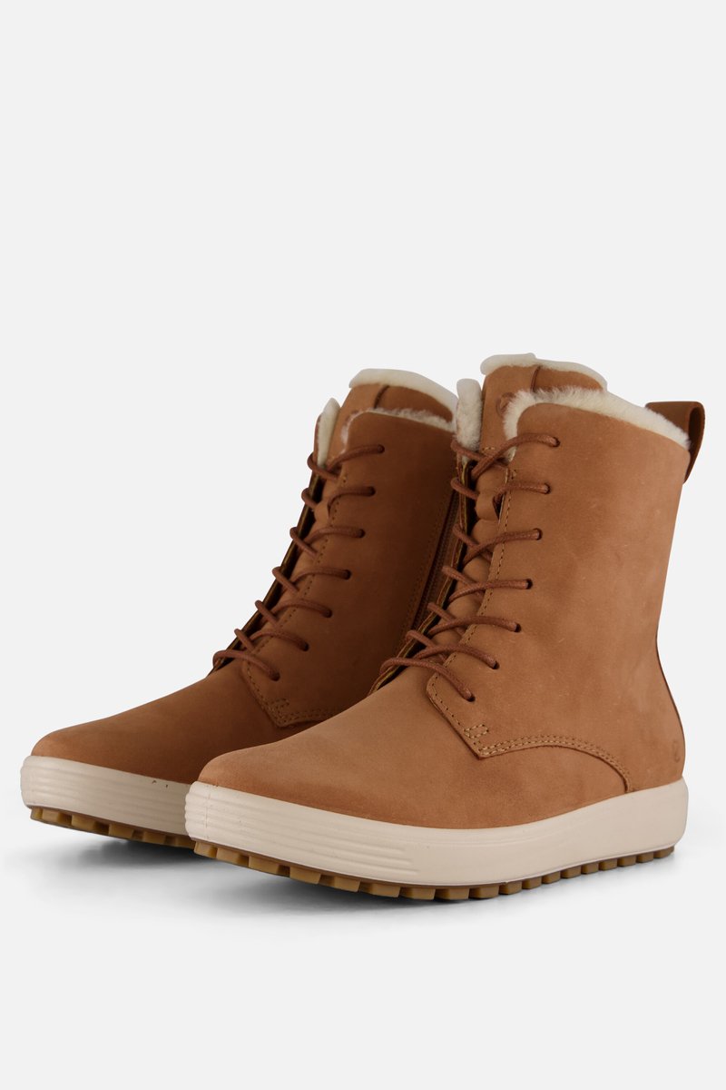 Ecco Soft 7 Tred dames veterboot - Camel - Maat 40