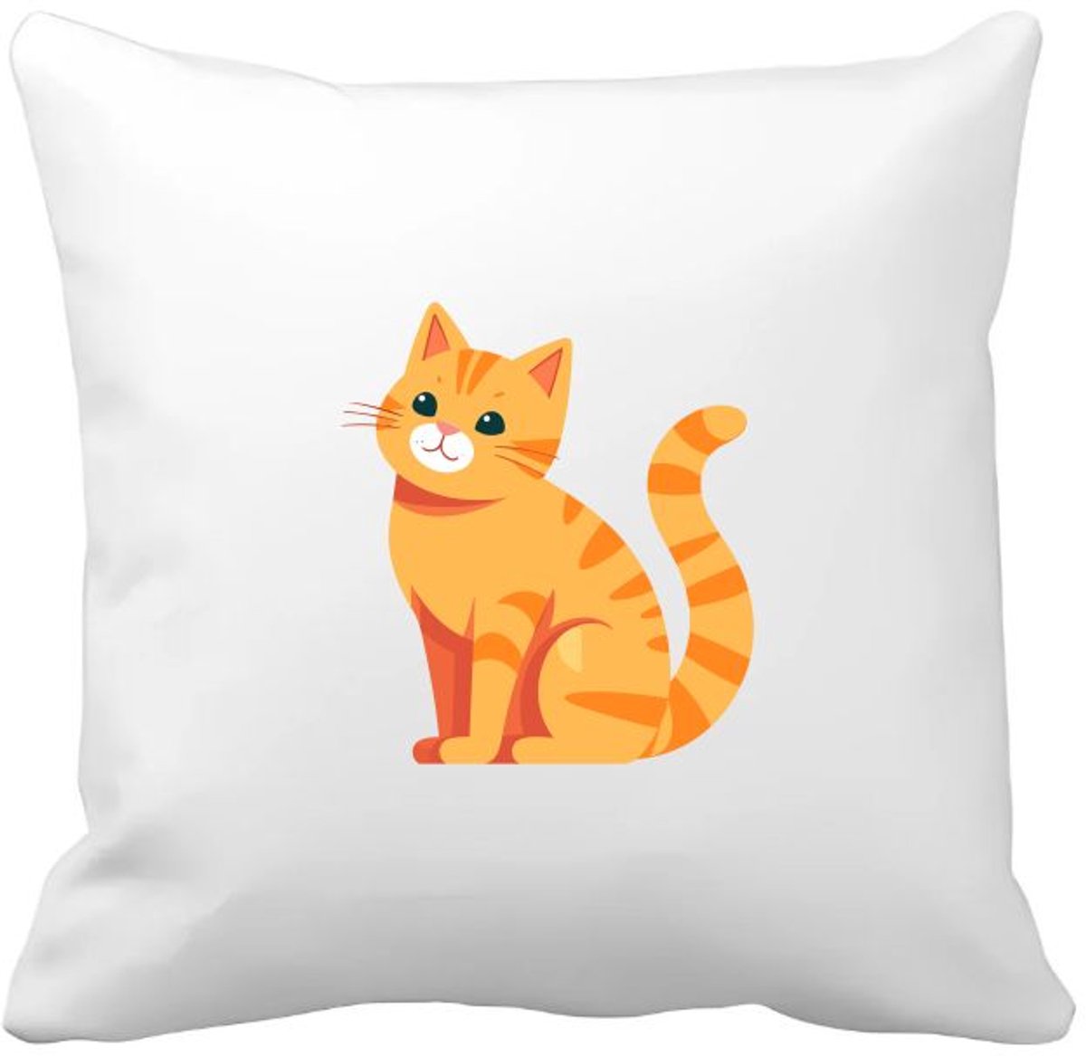 Akyol kat Kussen hoes - Katten - dieren liefhebbers - kater - huisdieren - dierendag - 40 bij 40 cm Multicolor