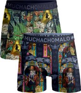 Muchachomalo Jongens Boxershorts – 2 Pack – 95% Katoen – Kinderkleding - Stevig Ondergoed – Jongens Onderbroeken