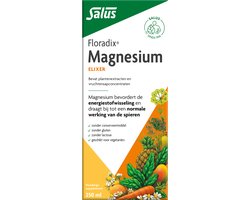 Salus Floradix Magnesium – Voor energie en spieren – Vloeibare magnesiummix van planten- en vruchtensappen – 250 ml
