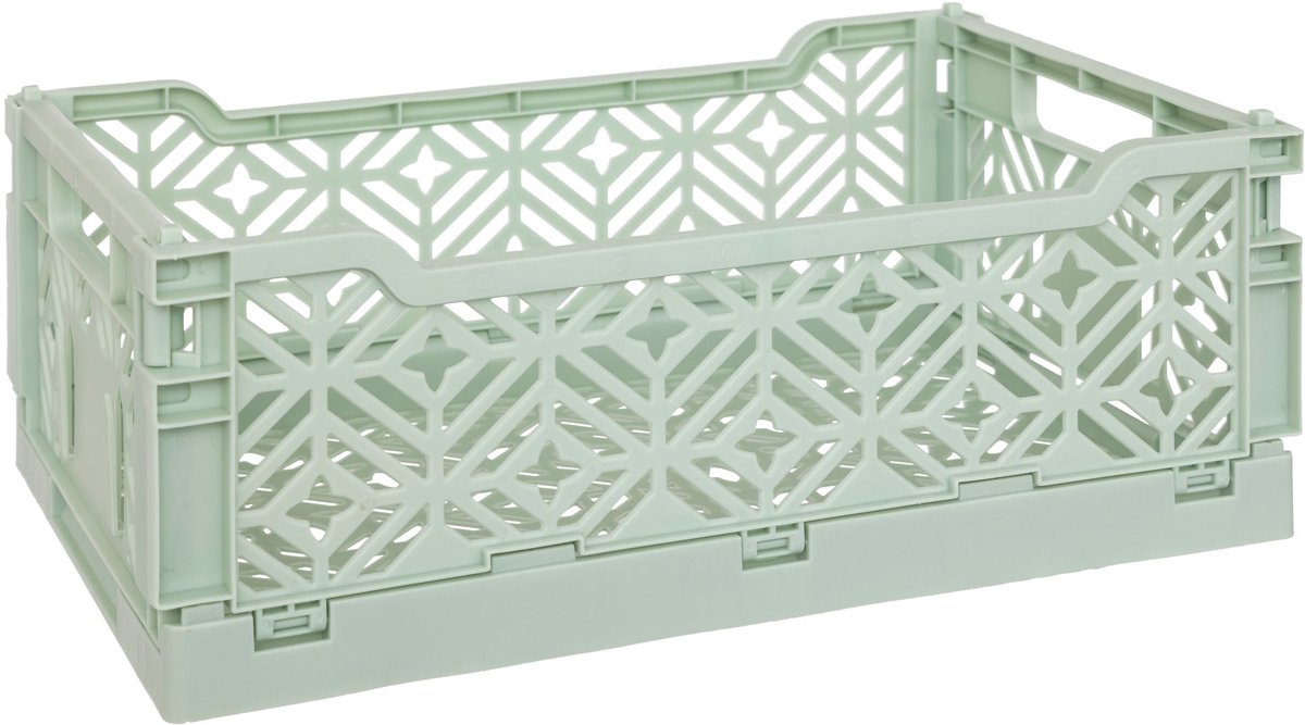 Atmosphera Kids Vouwkrat/Opbergkrat - Stapelbaar - 30x20x12cm - Groen