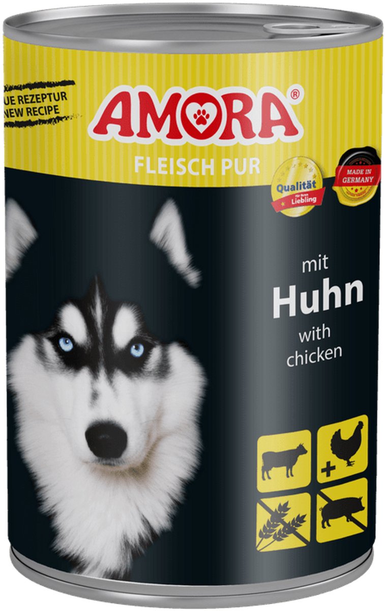 AMORA Hondenvoer 6x400g - Kip