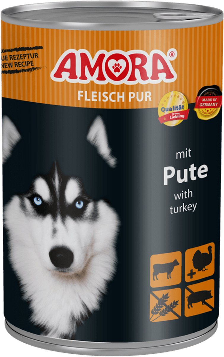 AMORA Hondenbrokken 6x400g - Kalkoen