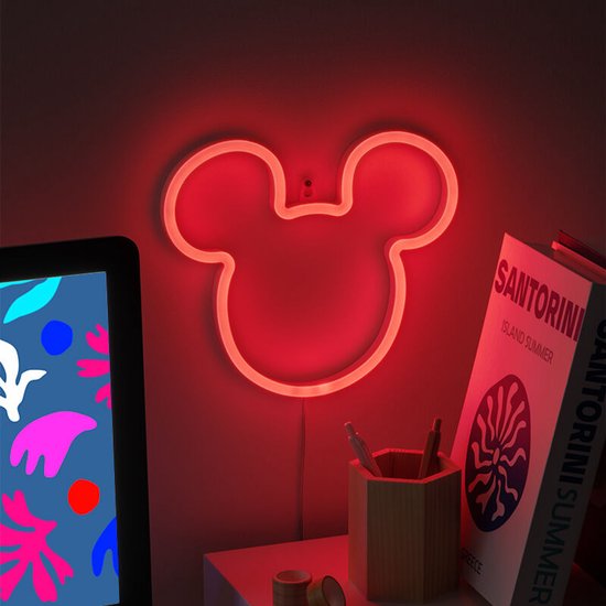 Paladone Mickey Mouse LED Neon Wandlamp van Paladone — afbeelding 2