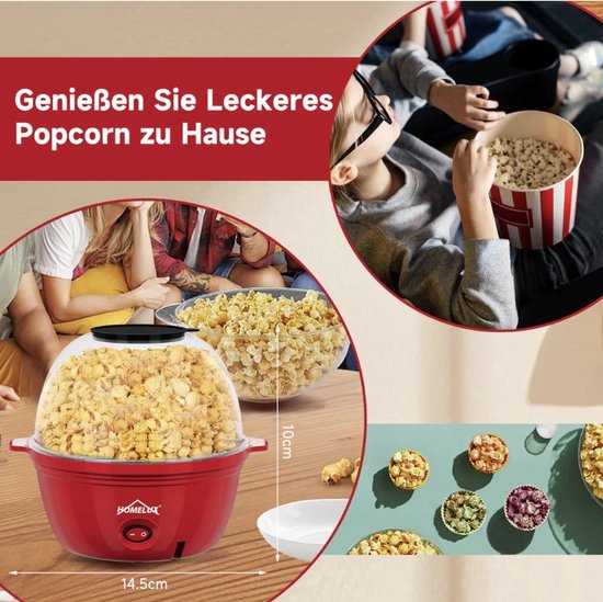 IBBOShop - Mini machine à popcorn - Sans matières grasses - Pour usage domestique