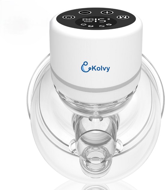 Product: Kolvy® Pro Draadloze Elektrische Borstkolf - Intelligente Kolfapparaten - Handsfree Breast Pump - Incl. E-Book Borstvoeding - 4 Modes & 12 Levels - USB Oplaadbaar - Incl. 3 Maten, van het merk 