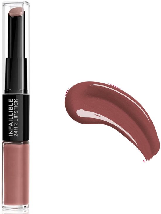 L'Oréal Paris Infaillible 24H Lipstick - Langhoudende 2-staps Lipstick met Vitamine E - 801 Toujours Toffee - Nude- - 5.7ml