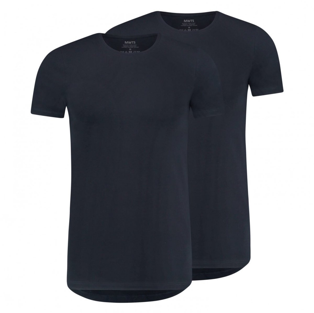 MWTS T-shirt Heren - 2-pack - Slim Fit - Ronde Hals - Maat 3XL - Navy
