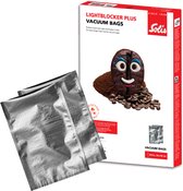 Sacs Nourriture vide Solis LightBlocker Plus 20 x 30 cm - Convient pour le congélateur, le micro-ondes et la cuisson sous vide - Protège de la lumière, de l'air et de la vapeur - Sans BPA - Sacs sous vide - Sacs de conservation sous vide - 50 pièces
