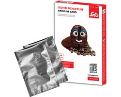 Solis LightBlocker Plus Vacuumzakken Voedsel 20 x 30 cm - Geschikt voor Diepvries, Magnetron en Sous Vide Koken - Beschermt tegen Licht, Lucht en Stoom - BPA-Vrij - Vacumeerzakken - Vacuum Opbergzakken - 50 Stuks