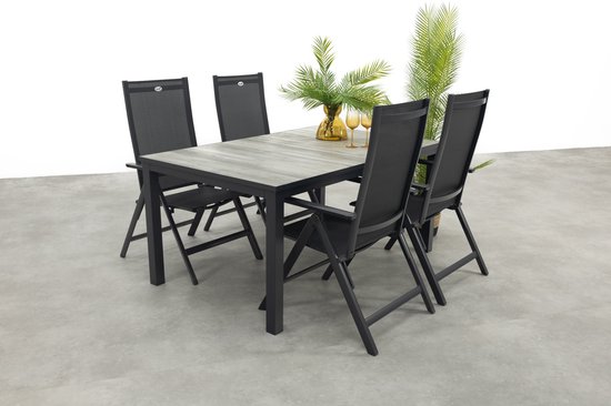 Ensemble de jardin réglable Hartman Napoli/Comino (5 pièces) - 163x105 cm.