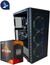 Bol.com AZZA Prime ARGB Gaming PC | AMD Ryzen 7 - 5700X | GeForce RTX 5060 Ti - 16 GDDR7 | 32 GB DDR4 | 1 TB SSD - NVME | Window... aanbieding