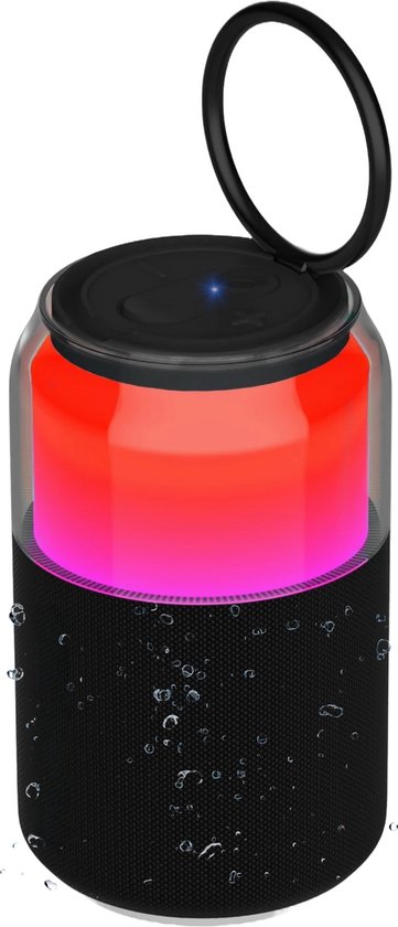 Xssive BSP19 Mini Bluetooth Speaker Draadloos 5W LED Verlichting IPX3 Waterbestendig 22 Uur Batterij