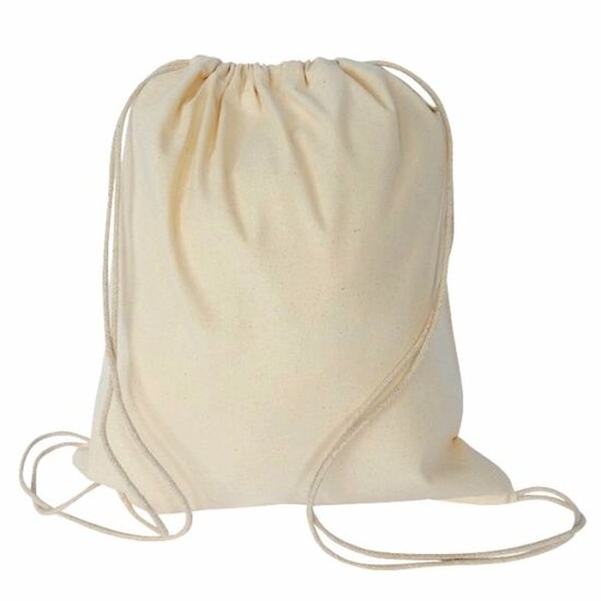 20 stuks Fairtrade eco katoenen rugtas van 150 grams kwaliteit