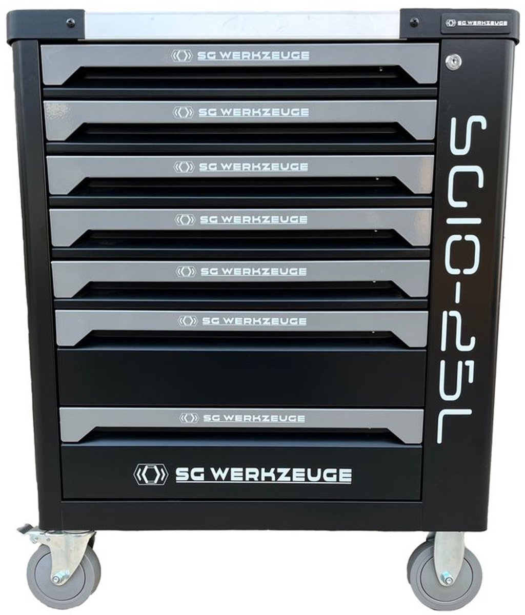 SG Werkzeuge Professionele Gereedschapswagen - 258 stuks - 7 laden