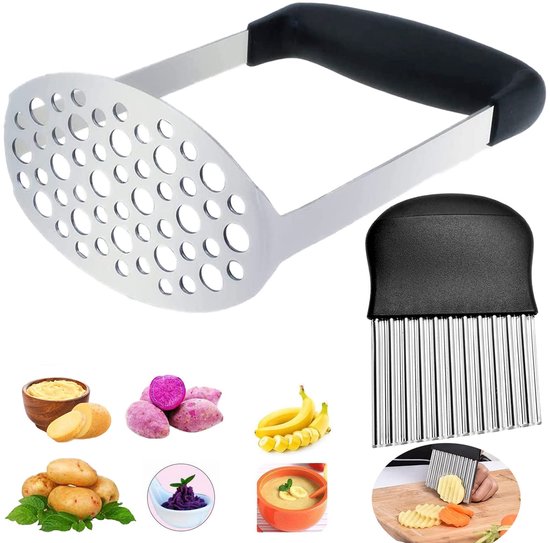 Aardappelstamper, keukengereedschap pureren - Heavy Duty Pureer voor Avocado,Zwaar keukenmaisch kookgerei voor avocado, bonen, vlees