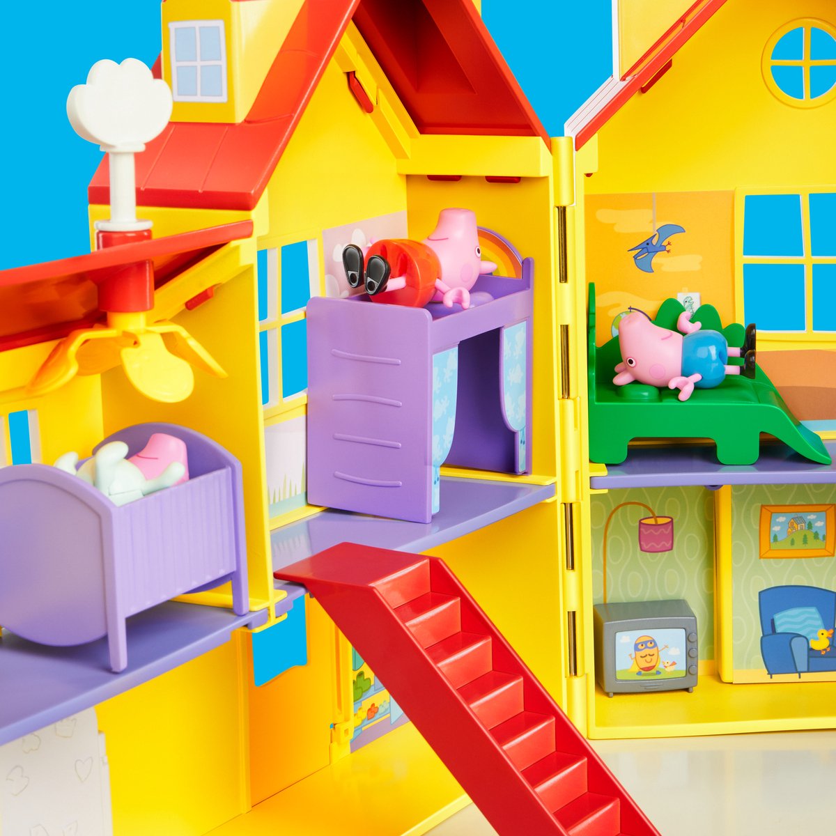 Peppa Pig Familie Huis - Groot uitklapbaar speelgoed huis - Duurzaam — afbeelding 10