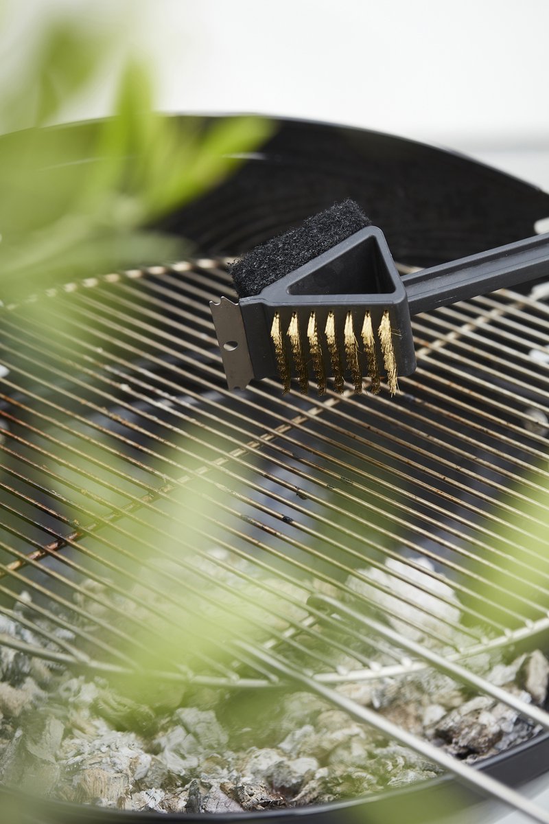 Barbecook 3 in 1 Lange Reinigingsborstel - Zwart
