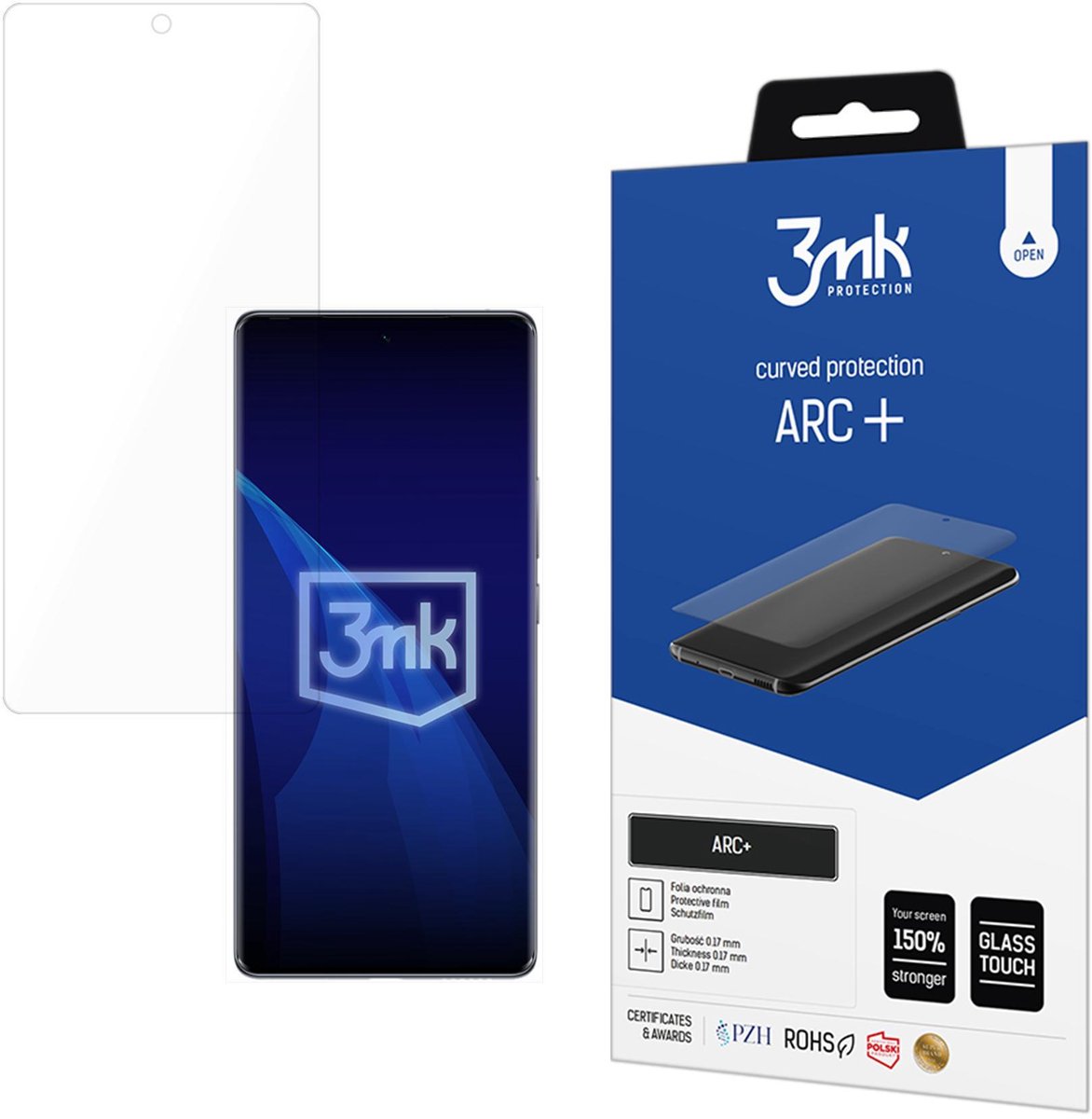 3Mk Beschermfolie Beschermglas Arc+ Voor Tecno Camon 30S Anti-Reflectief
