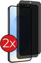 Screenprotector Geschikt voor Samsung S25 Edge Screenprotector Privacy Glas Gehard Full Cover - Screenprotector Geschikt voor Samsung Galaxy S25 Edge Screenprotector Privacy Tempered Glass - 2 PACK