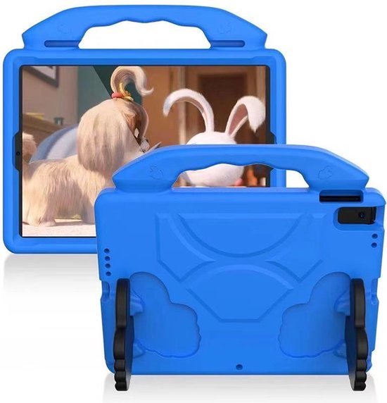 kinderhoesje - Kindertablet hoesje - Kids Case - Geschikt voor Samsung Galaxy Tab A7 10.4 Inch (2020) T500/T505 Tab / S6 Lite 10.4-inch SM P610 / P615 / Huawei MatePad 10.4 / Lenovo Tab M10 Plus - blauw