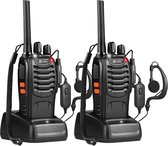 Current Components 88E - Talkie Walkie 2 Pièces - Talkie Walkie - Portée 5km - PMR 446 Mhz - Avec Lampe de Poche LED