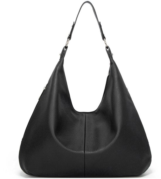 Sac à main pour femme - Grande capacité - Sac bandoulière en Cuir PU souple - Pour l'automne et l'hiver - Tendance et pratique - Zwart - 1 pièce