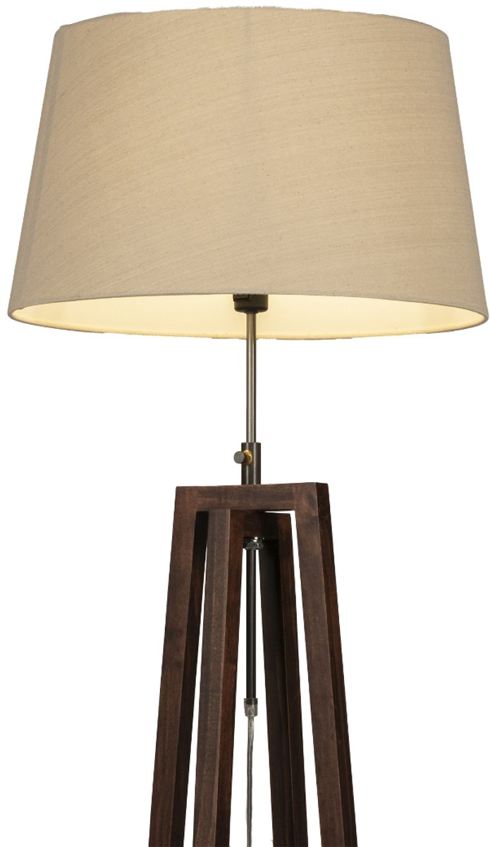 Lumidora Vloerlamp 31340 - LILLE - E27 - Bruin - Beige - Hout - ⌀ 45 cm