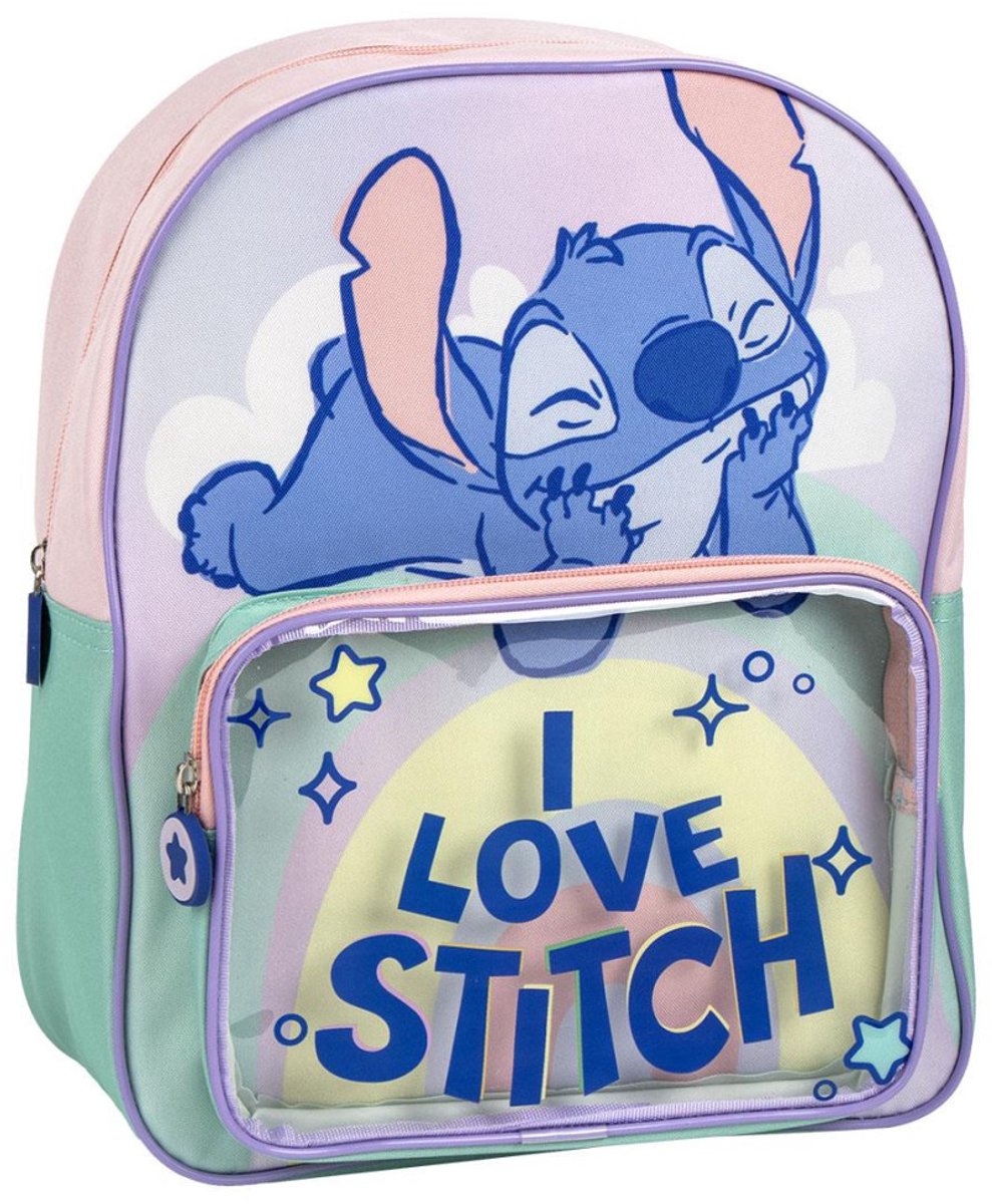Disney Stitch Rugzak Meisjes – Kinder Rugzak Roze – Schooltas 30 cm