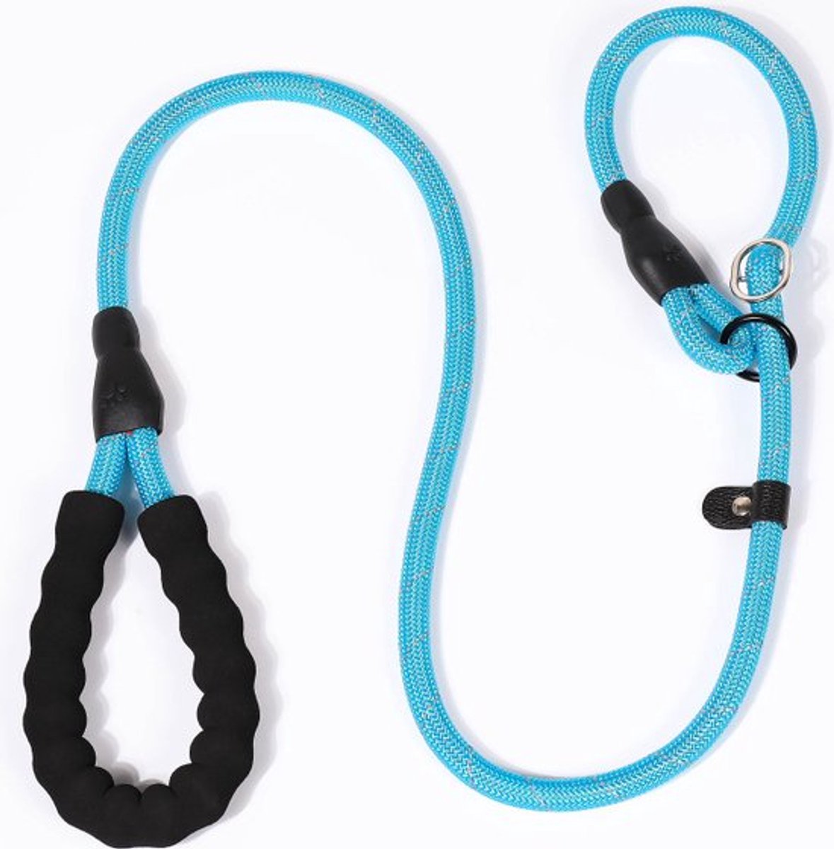 Nixnix® - Honden riem - 1,2m Lang - Blauw - Reflecterend - Dikte 1,2cm
